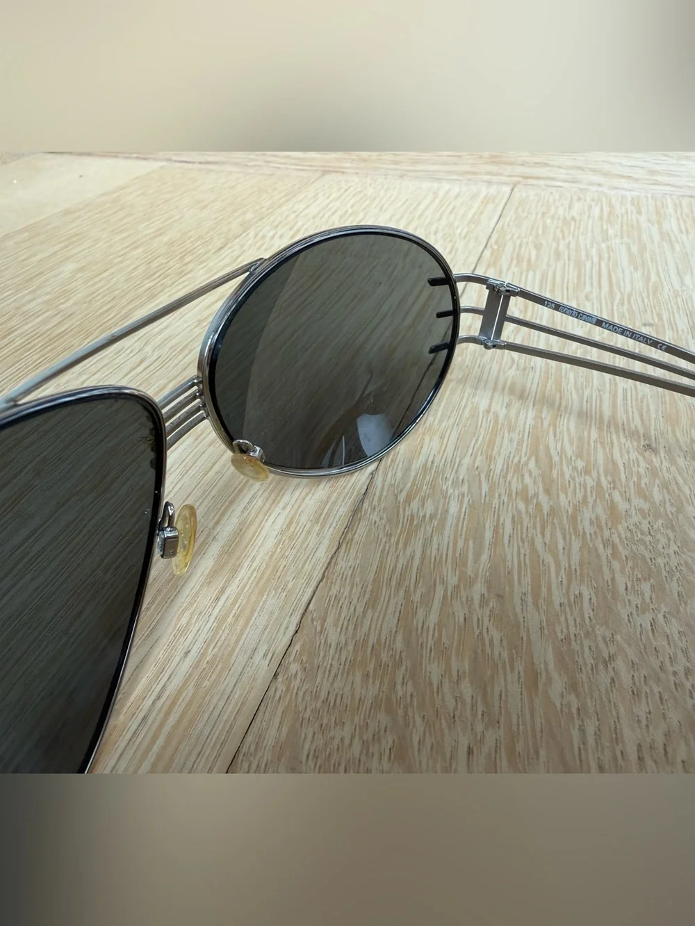 Authentic Roberto Cavalli Mens Sunglasses Silver with Dark Smoke Lenses
